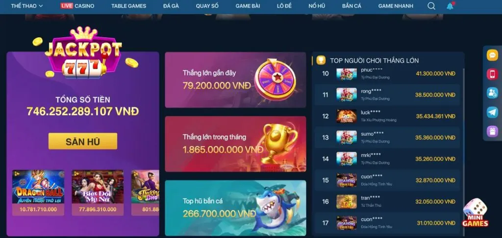 Giao diện 3bet vc tối ưu cho điện thoại di động